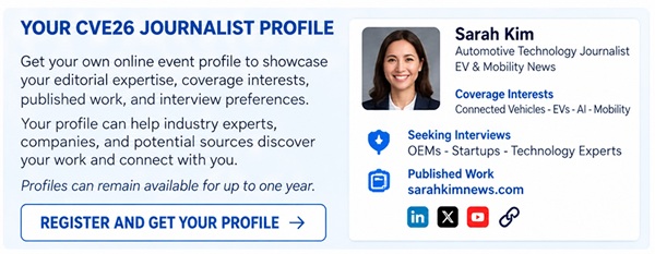 Connected Vehicles Expo Journalist Press Profile